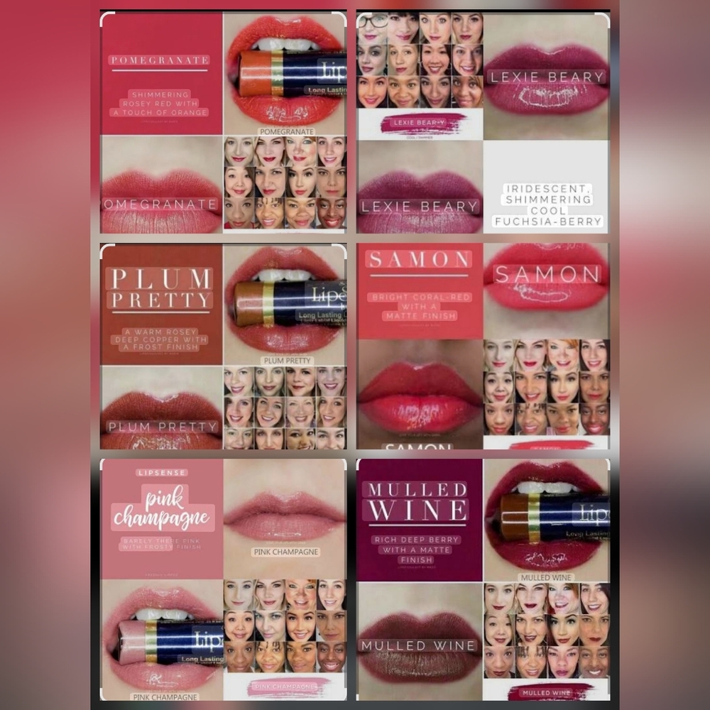 Lipsense Colors & Glosses 3/$65            All I Have Available rn